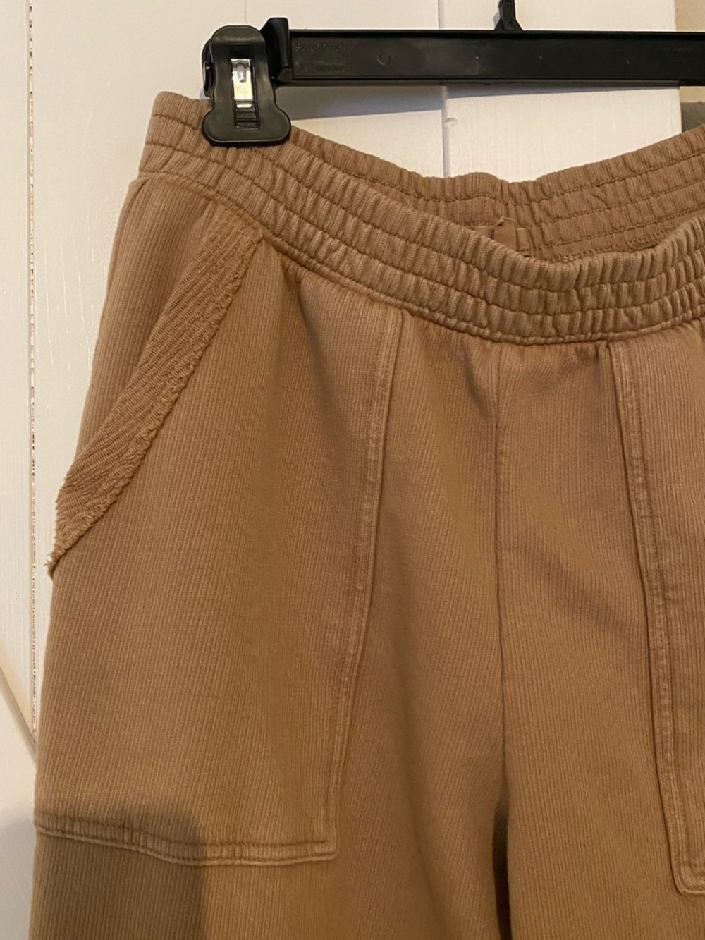 aerie Tan Wide-Leg Track Pants - Picture 4 of 11